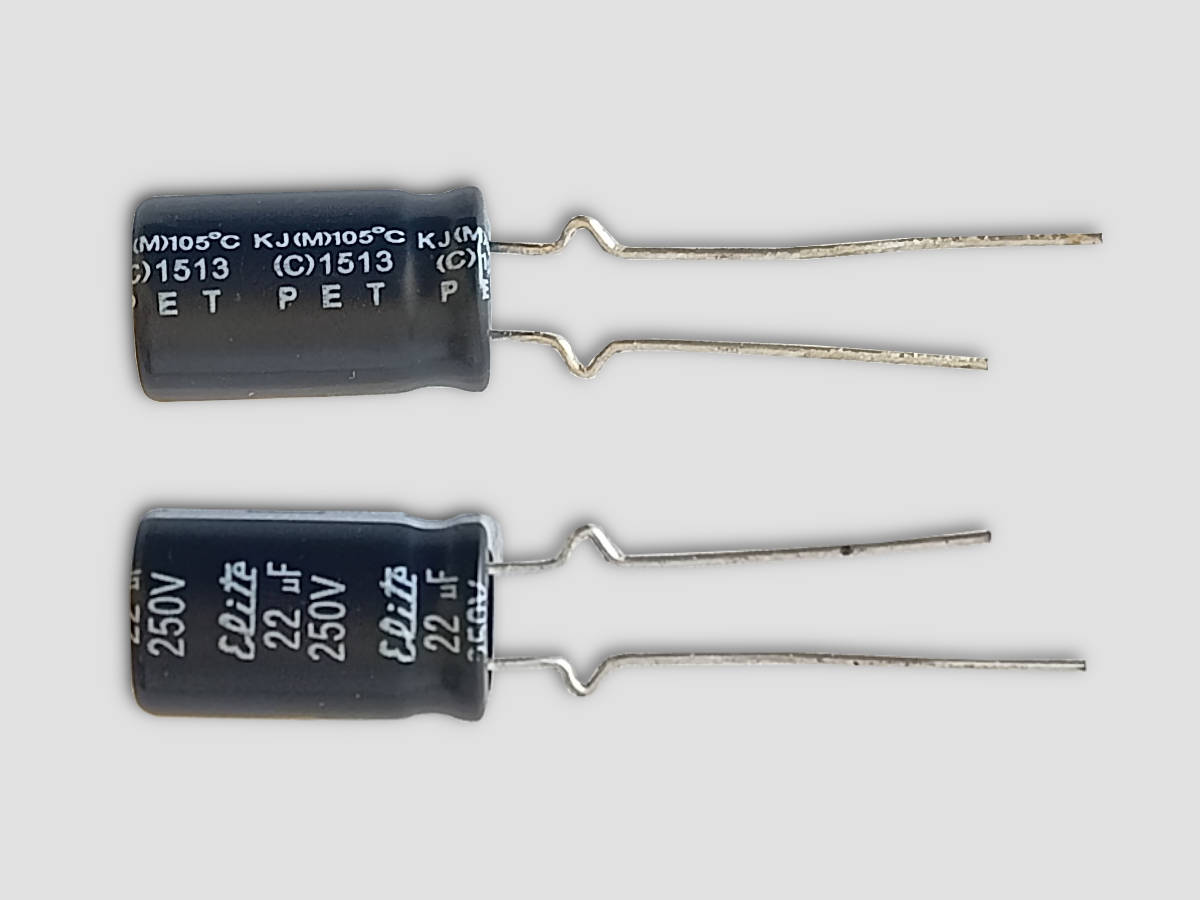 22u 250V electrolytic capacitor