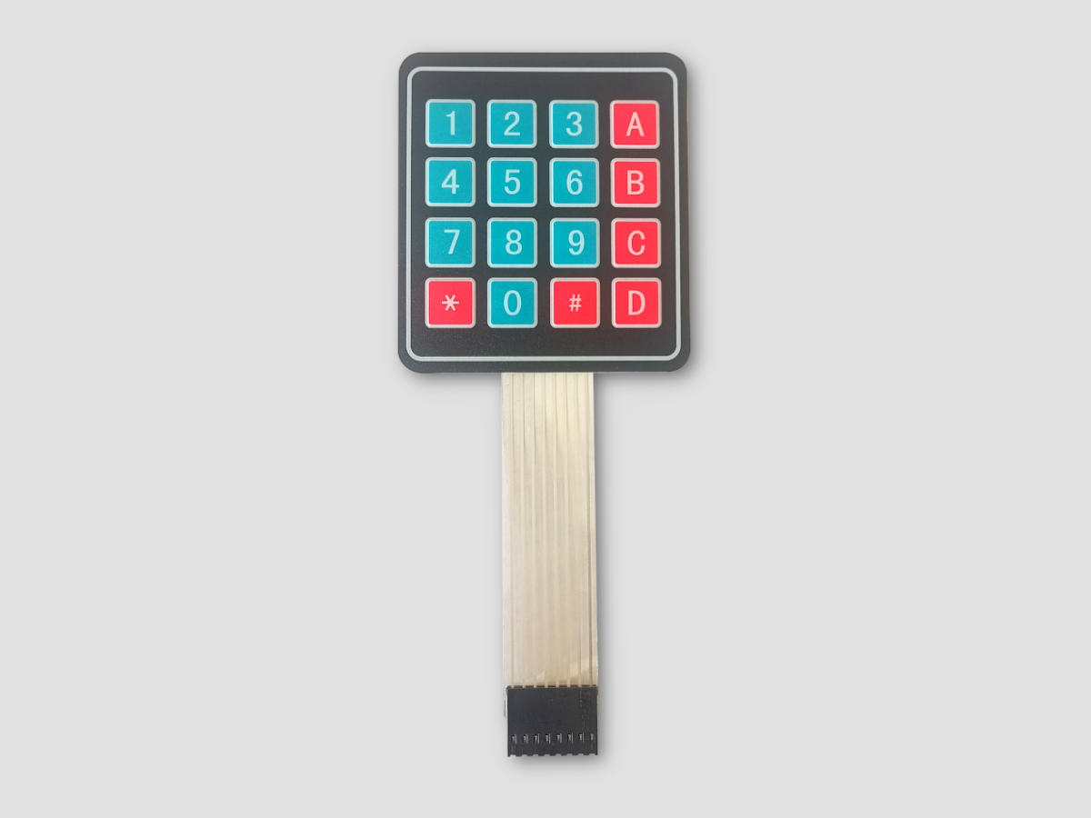 4 x 4 membrane keypad